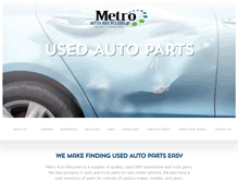 Tablet Screenshot of metroautorecyclers.com